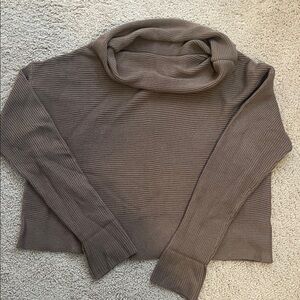 ANDREE BY UNIT Taupe Cowl Neck Sweater